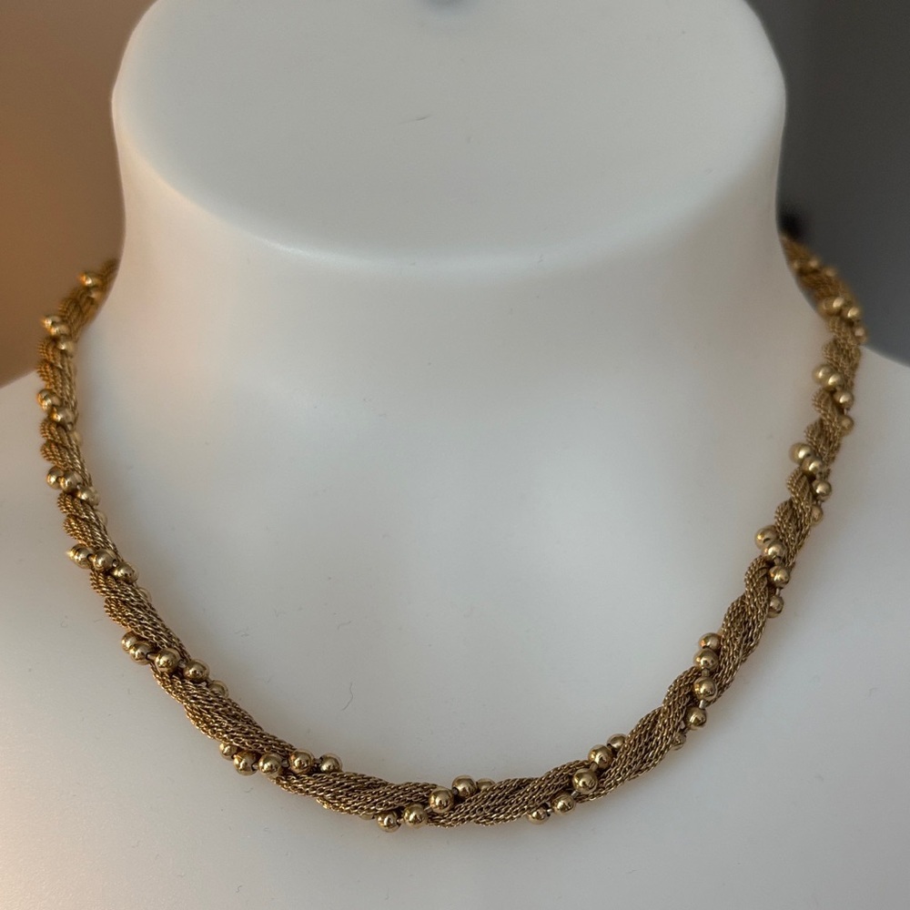 Avon Gold Twisted Necklace